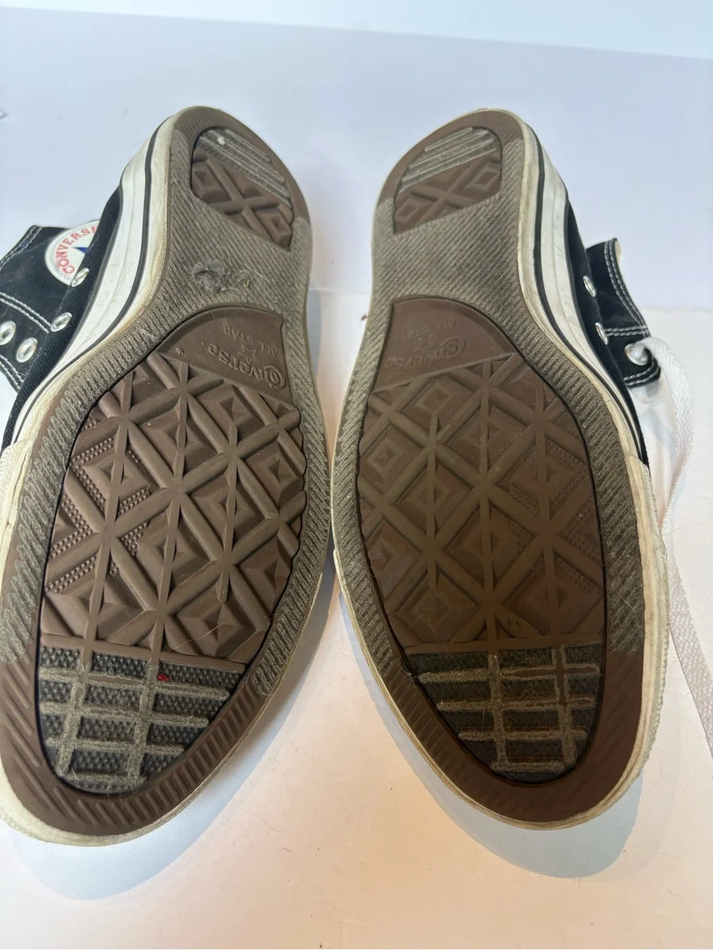 Converse Black and White High Top Sneakers Unisex All Star men's 10, women 12